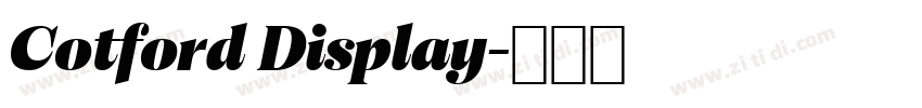 Cotford Display字体转换